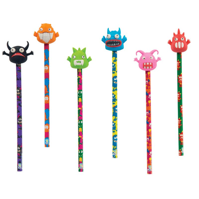 Monster Pencil With Eraser Topper - Untamed Post