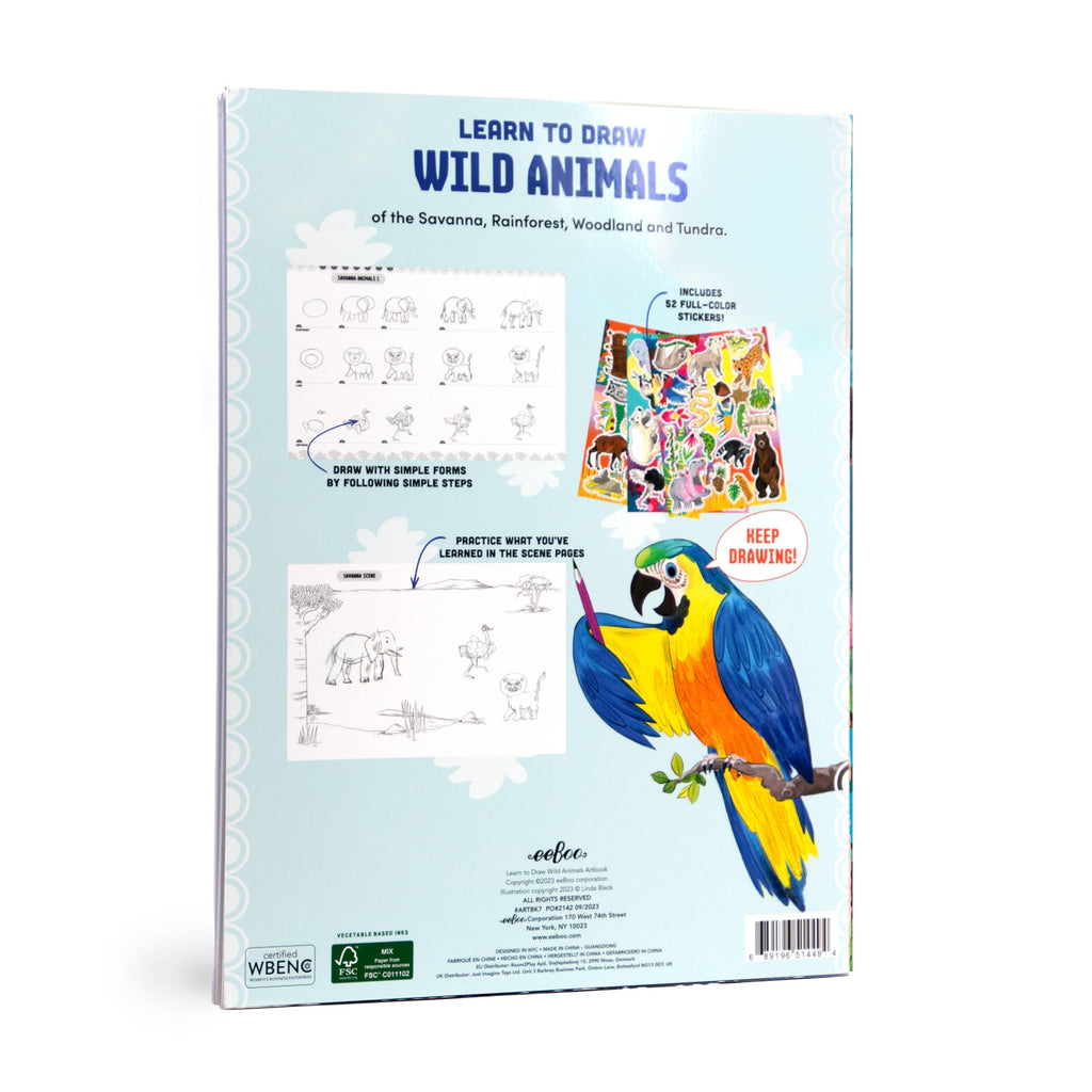 Learn to Draw Wild Animals with Stickers - Untamed Post