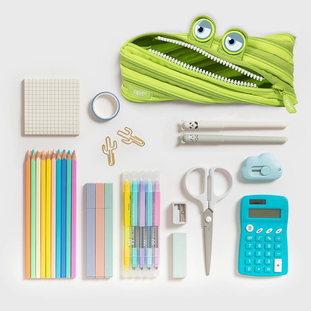 ZIPIT Wildings Pencil Case, Green - Untamed Post