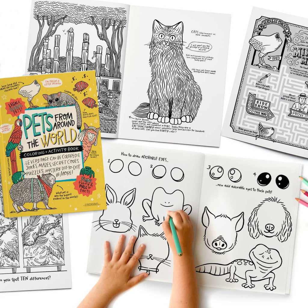 PETS Coloring + Activity: Jokes, Comics, Mazes + MORE - Untamed Post