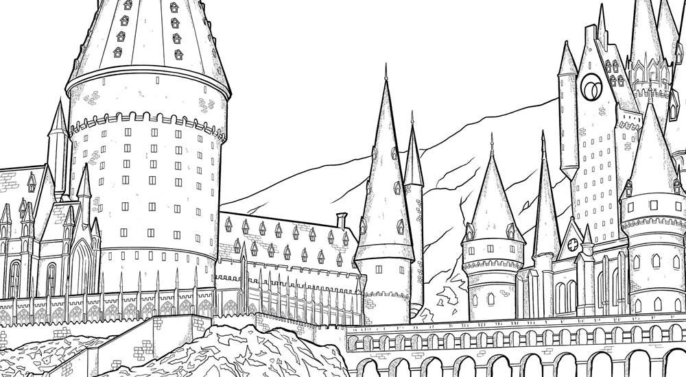 Harry Potter: Coloring Wizardry (90 pages of Coloring!) - Untamed Post