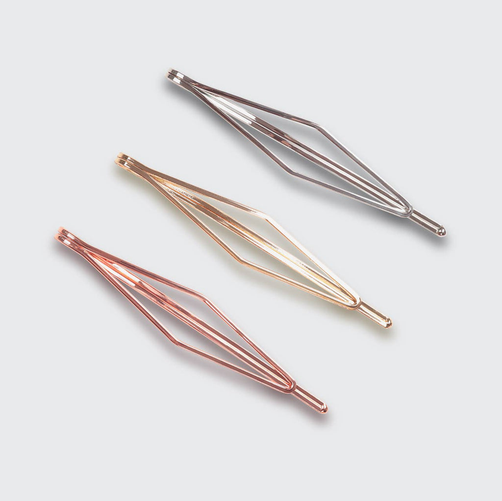 Long Diamond Metal Bobby Pins - Untamed Post