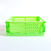 Folding Storage Crate - Lime Green - Untamed Post