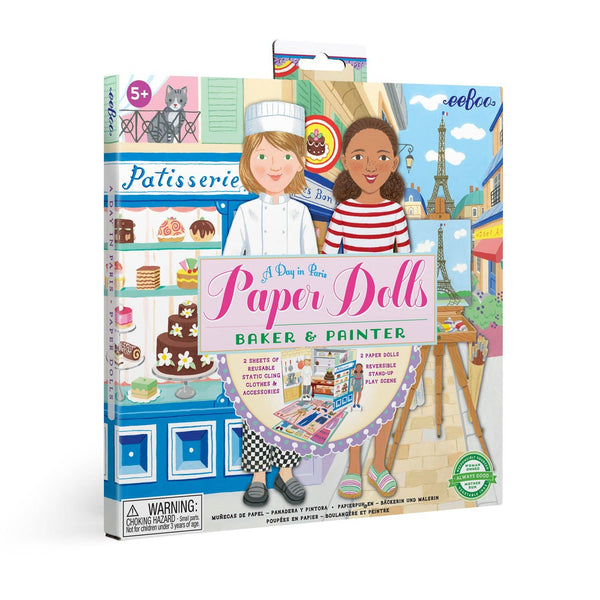 Baker & Painter Paper Doll Set A Day in Paris - Untamed Post