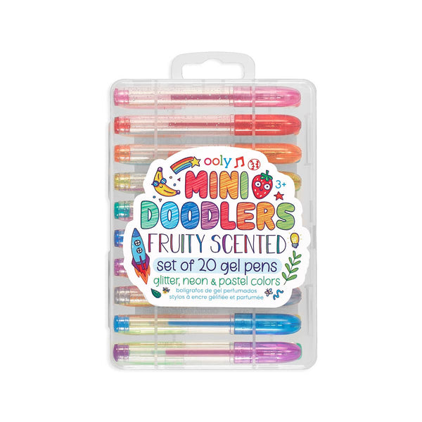 Mini Doodlers Fruity Scented Gel Pens - Set of 20 - Untamed Post