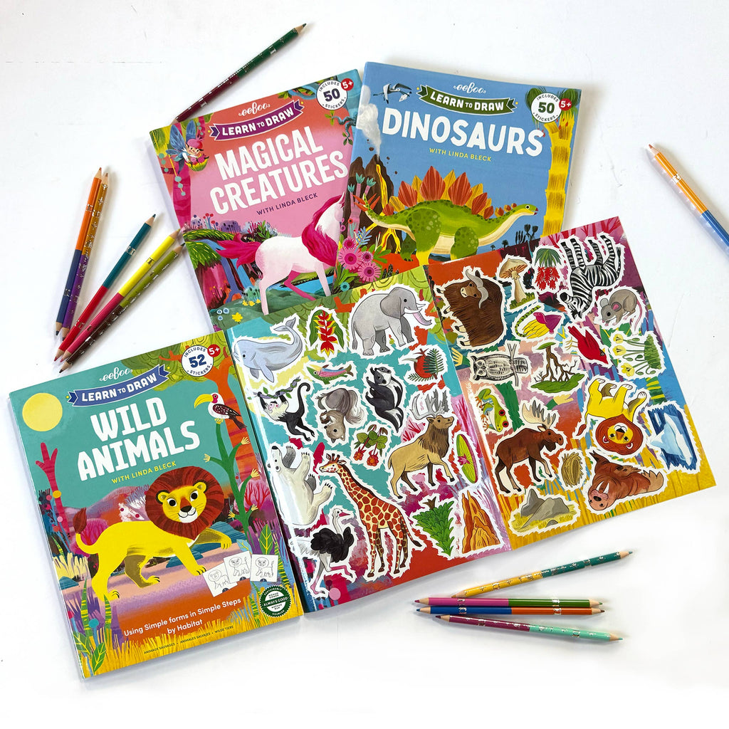 Learn to Draw Wild Animals with Stickers - Untamed Post