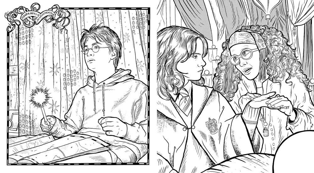 Harry Potter: Coloring Wizardry (90 pages of Coloring!) - Untamed Post