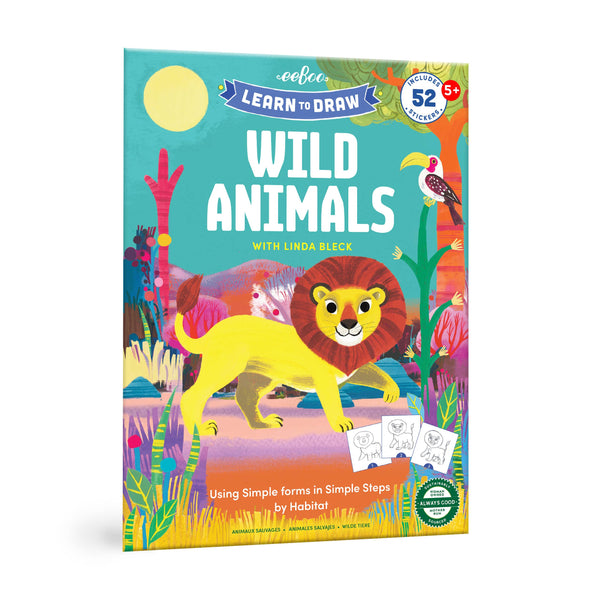 Learn to Draw Wild Animals with Stickers - Untamed Post