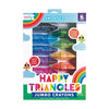 Happy Triangles Jumbo Crayons - Set of 12 - Untamed Post