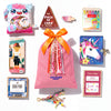 Untamed Post Stocking Stuffer Kit with five candy-free kids gifts in a limited-edition holiday drawstring bag